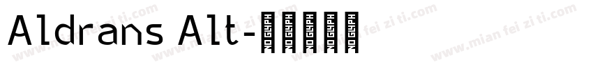 Aldrans Alt字体转换